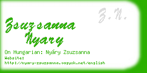 zsuzsanna nyary business card