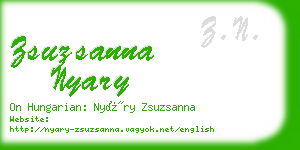 zsuzsanna nyary business card